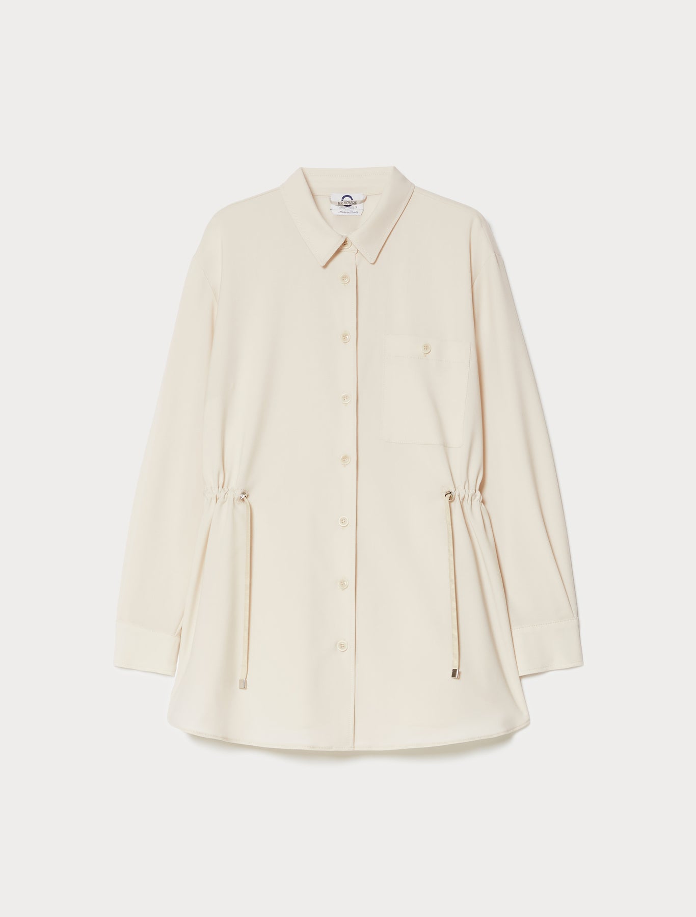 Natural stretch wool tunic