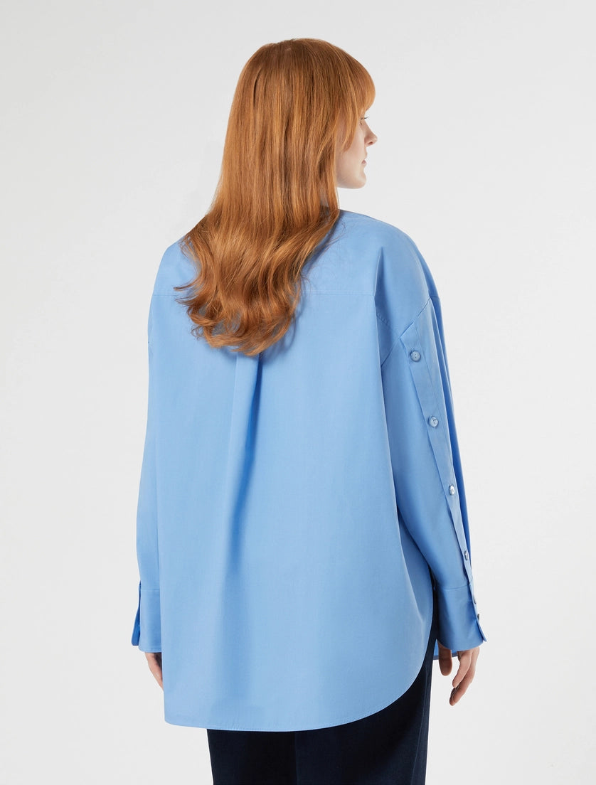 marina rinaldi cotton poplin shirt for woman