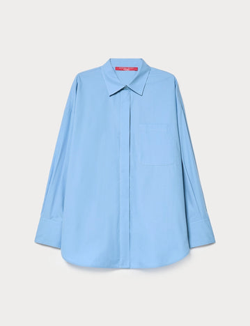 marina rinaldi cotton poplin shirt for woman