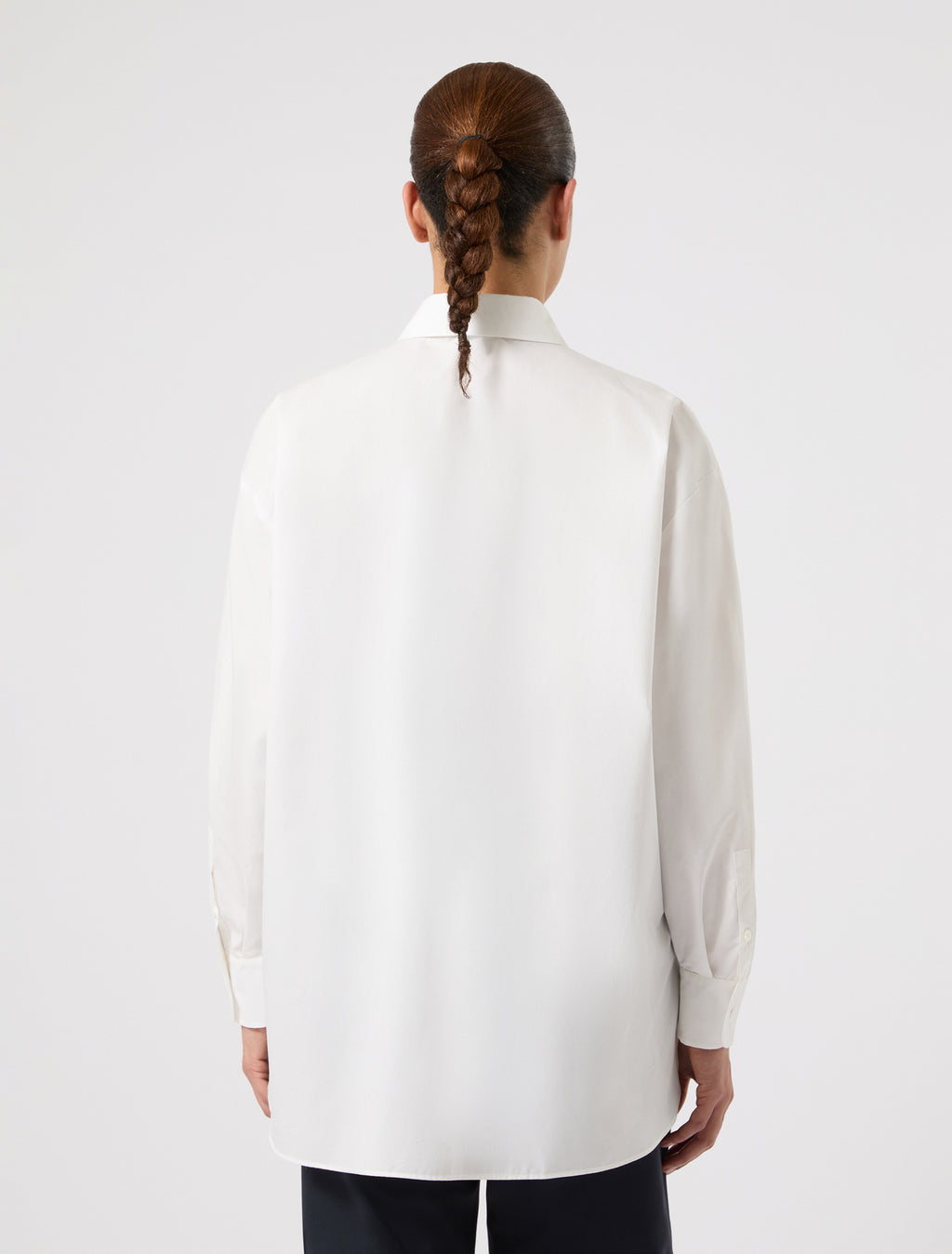marina rinaldi cotton micro twill shirt for woman