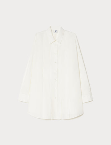 marina rinaldi cotton micro twill shirt for woman