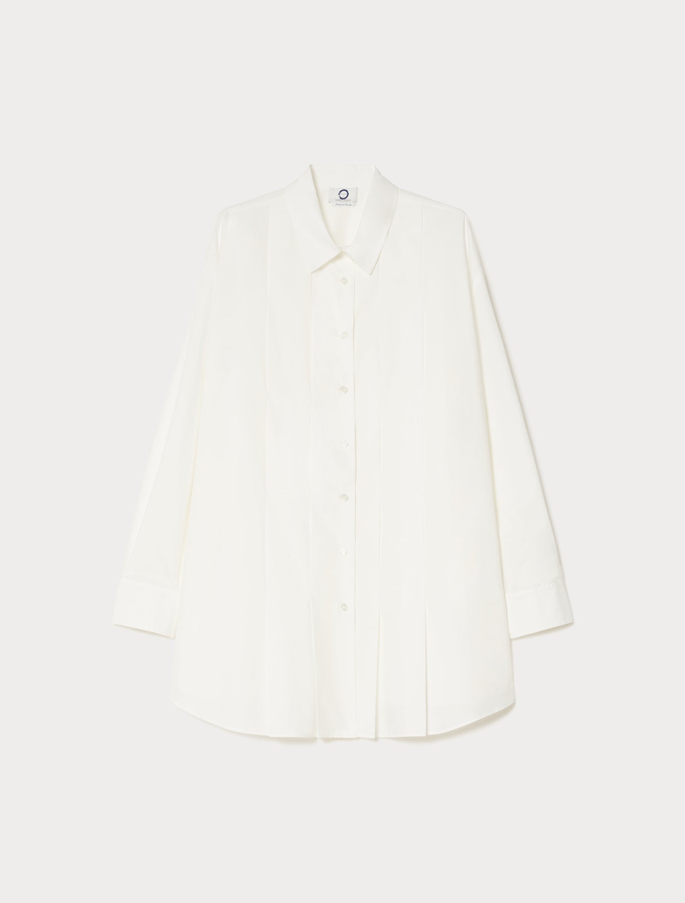 marina rinaldi cotton micro twill shirt for woman
