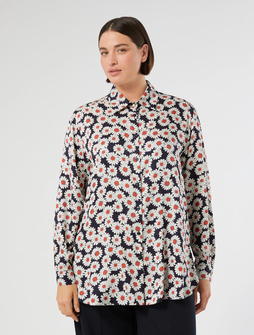 Printed twill shirt