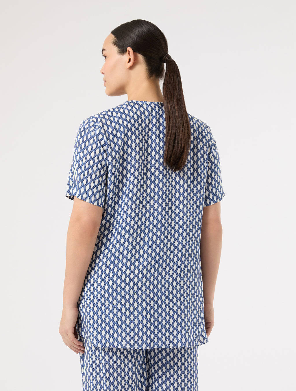 marina rinaldi viscose print blouse for woman