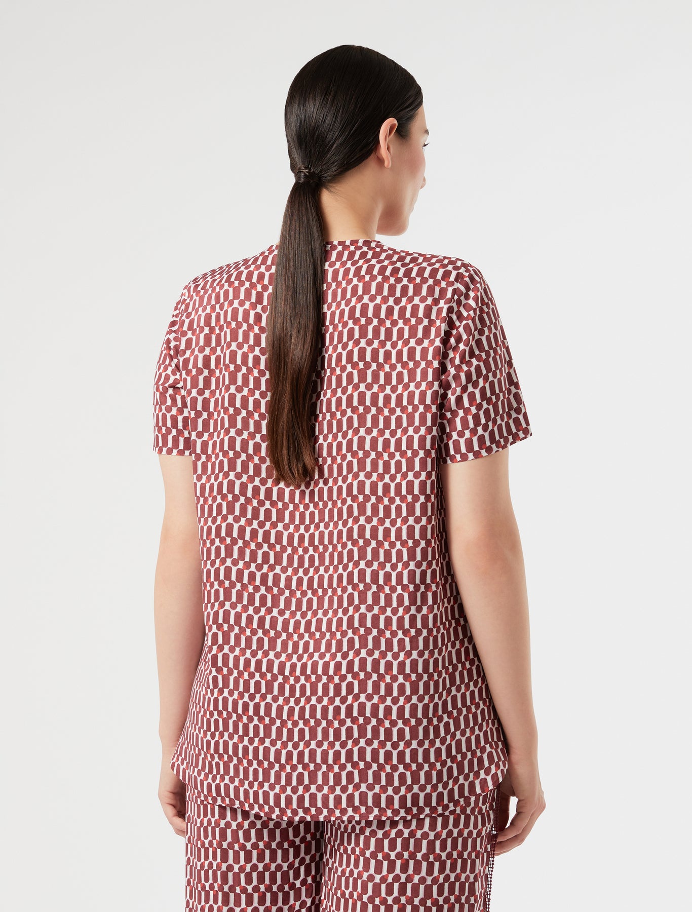 marina rinaldi viscose print blouse for woman