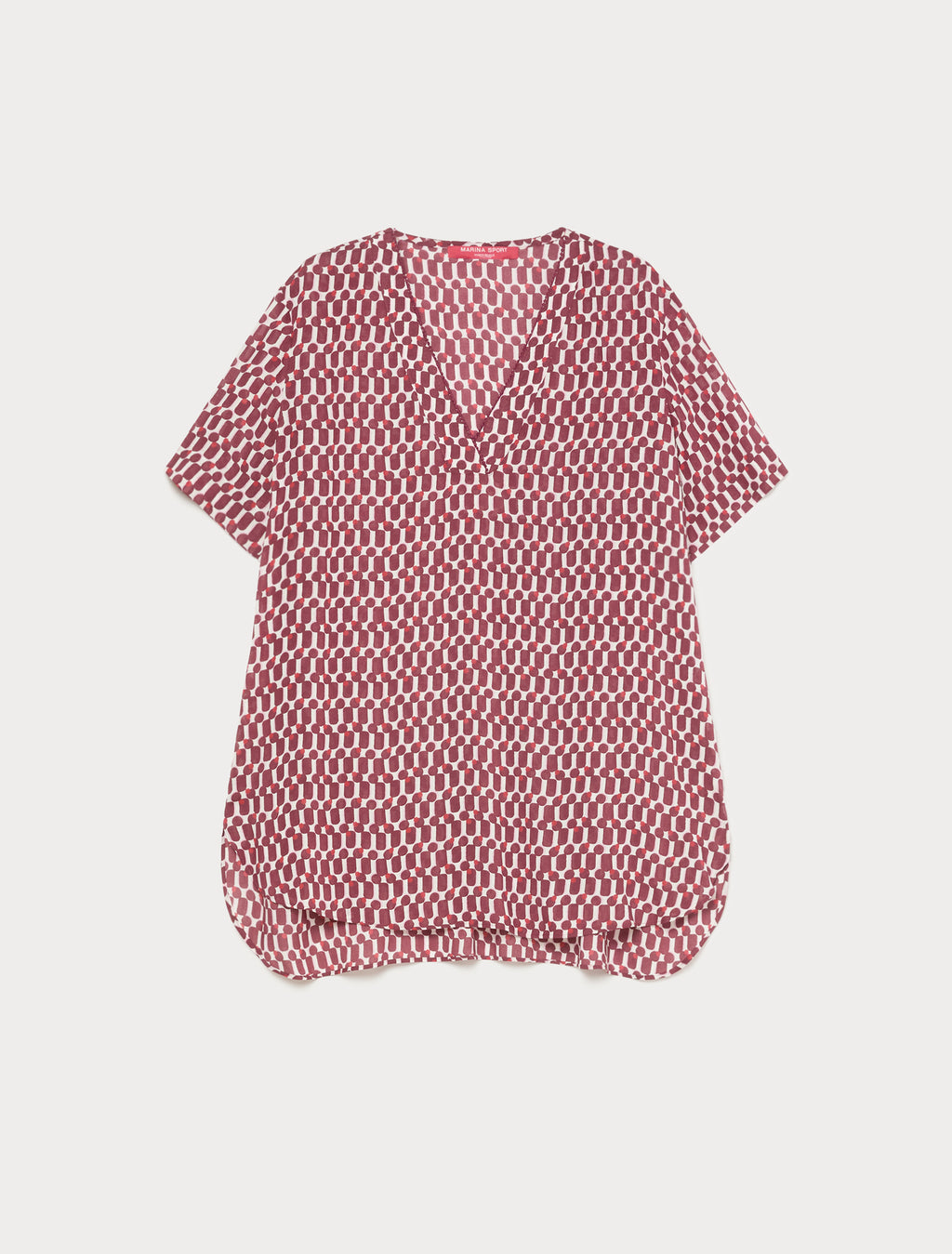 marina rinaldi viscose print blouse for woman