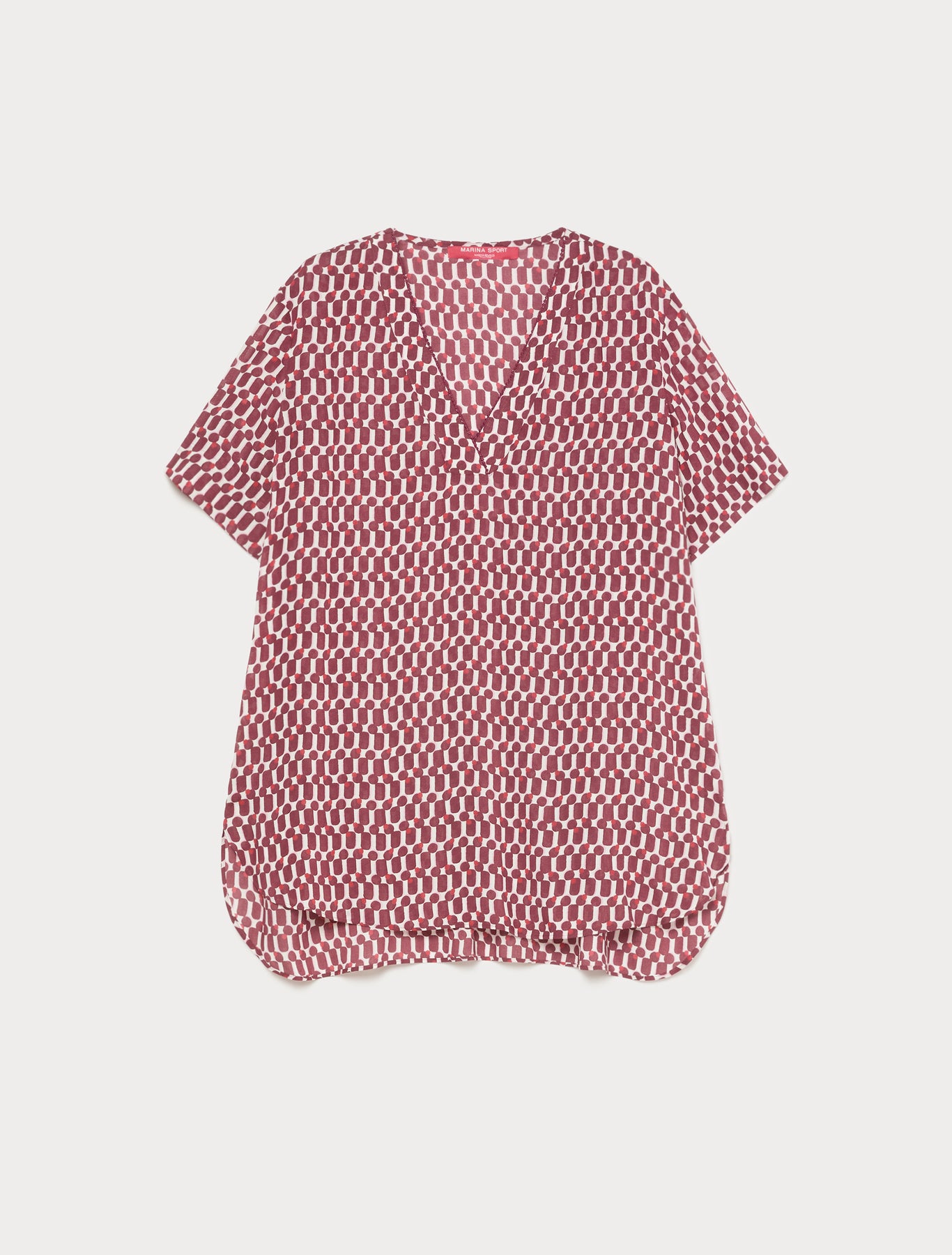 marina rinaldi viscose print blouse for woman