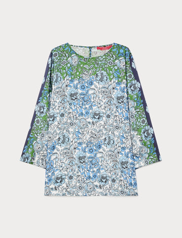 marina rinaldi viscose twill tunic for woman