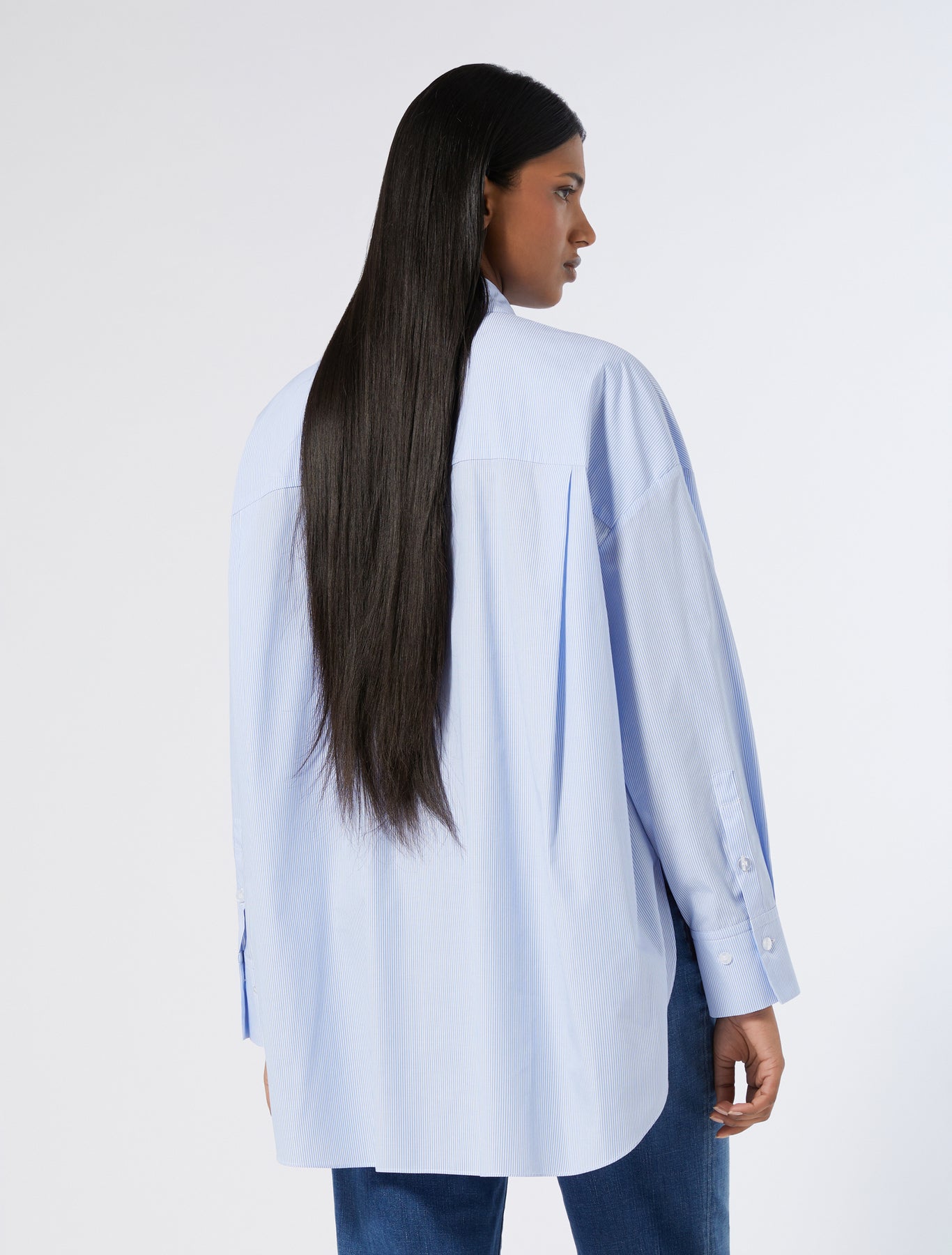 Embroidered poplin shirt