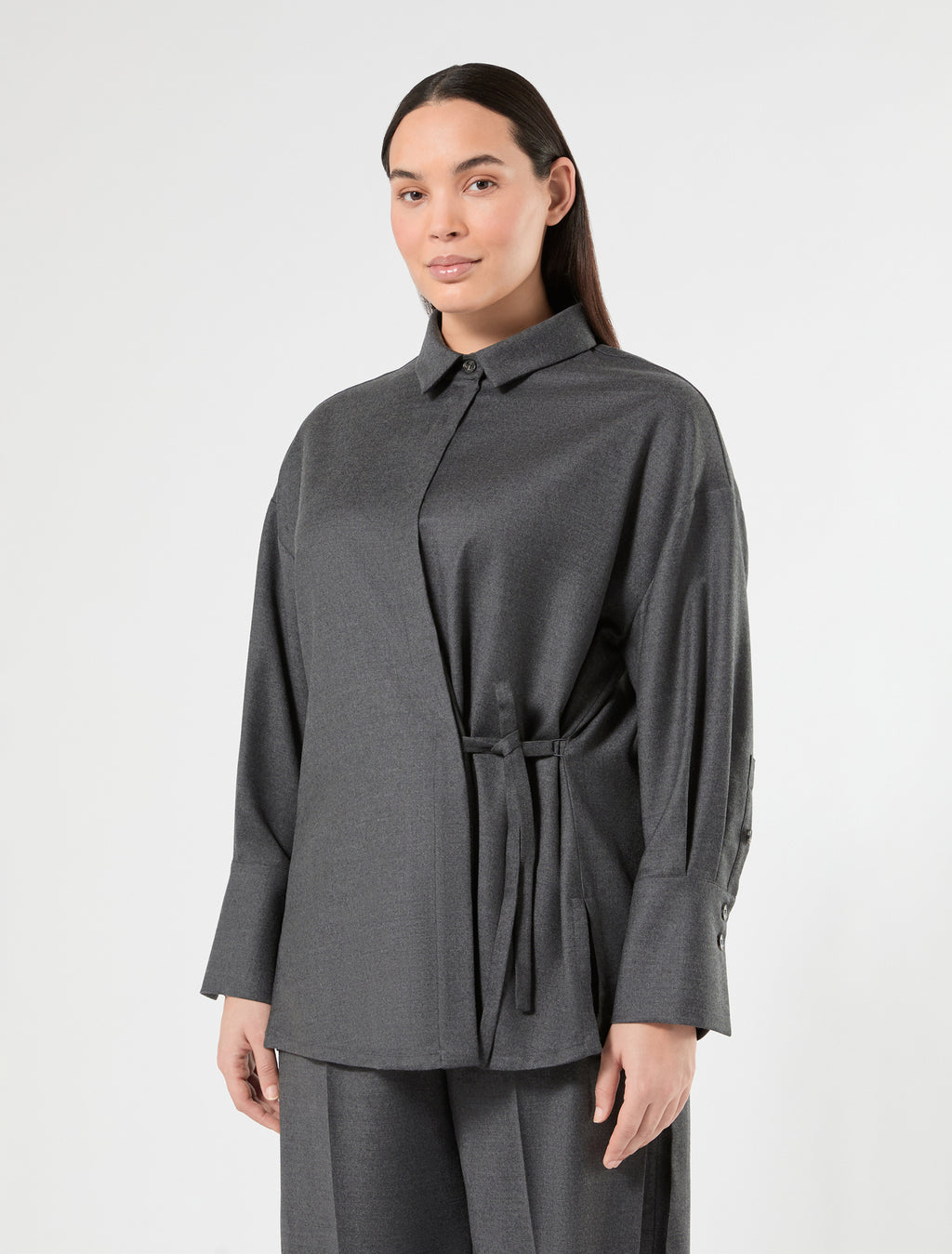 Marina Rinaldi oversized flannel shirt for woman
