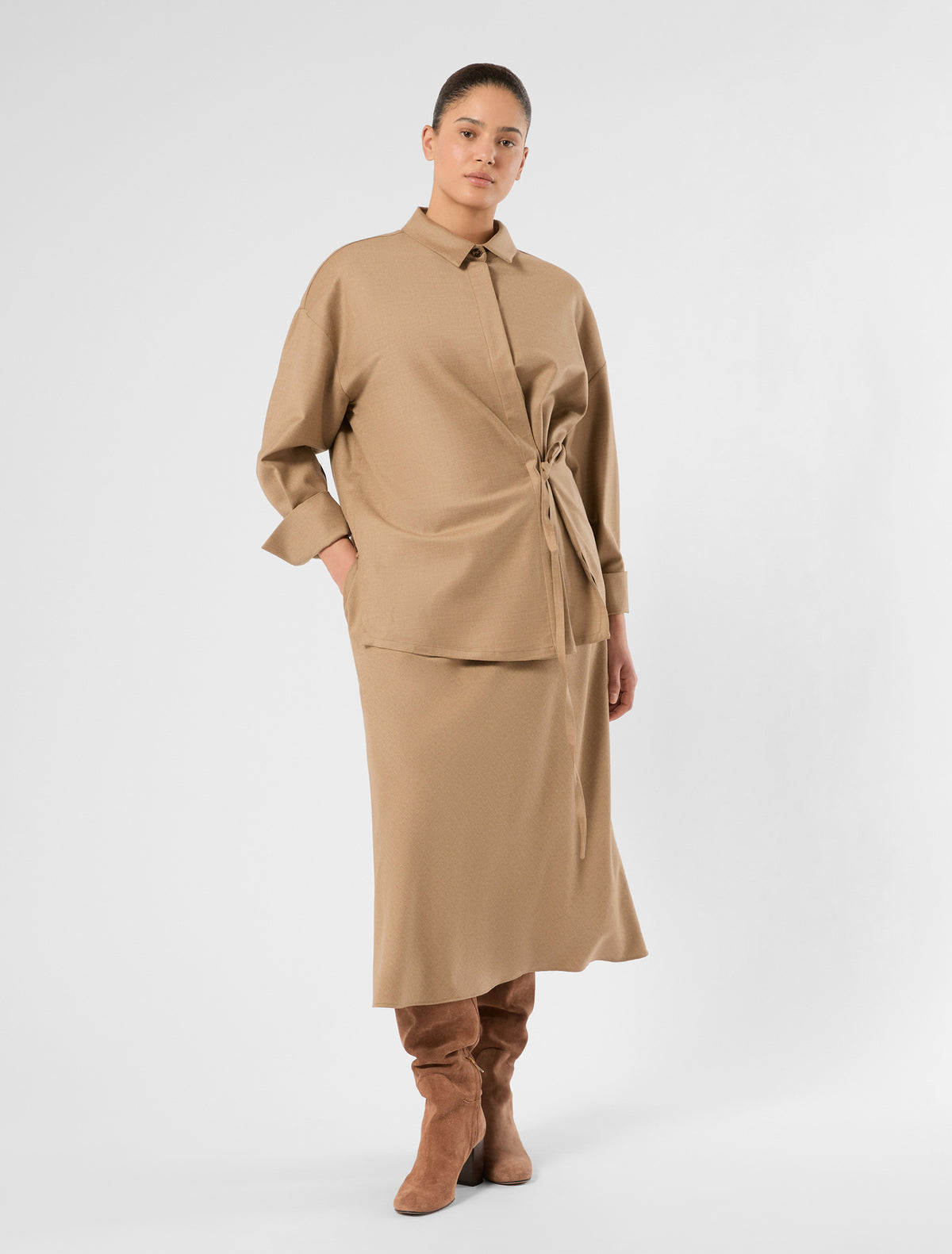 Marina Rinaldi oversized flannel shirt for woman