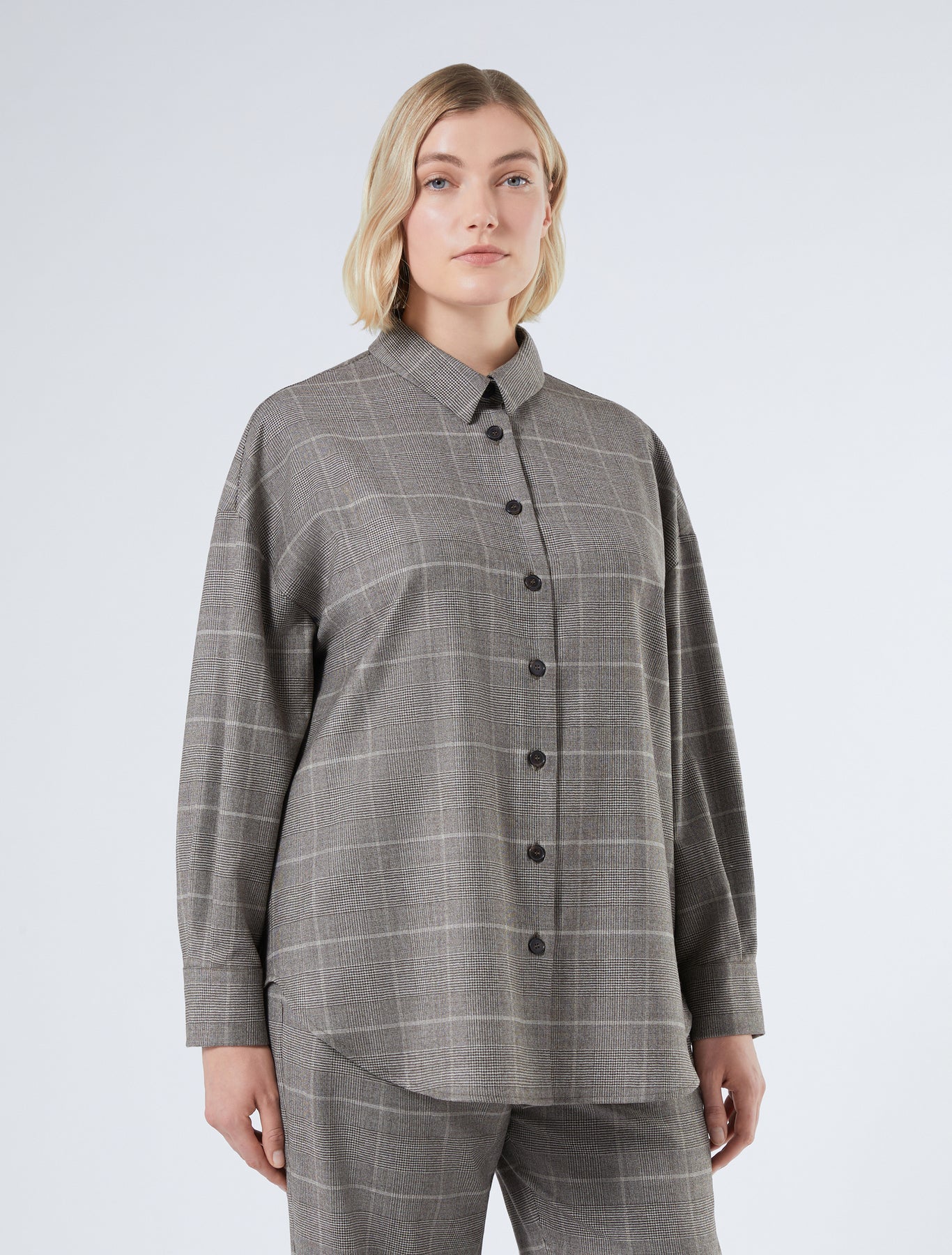Wool flannel tunic