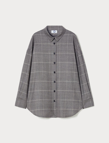 Wool flannel tunic