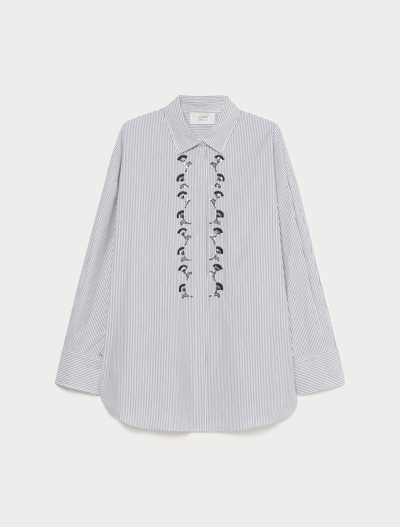 Marina Rinaldi embroidered poplin shirt for woman