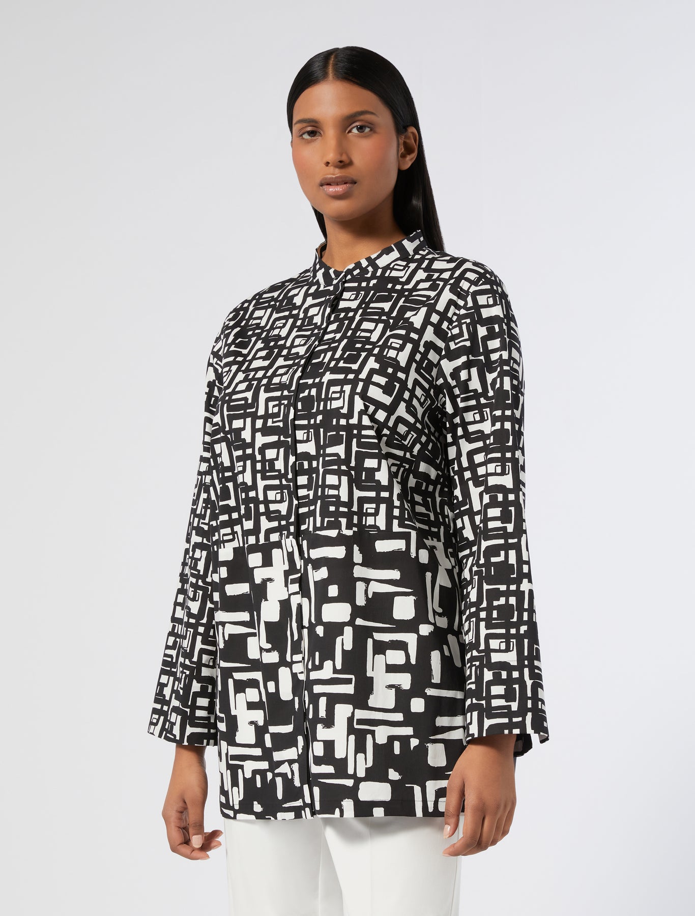 Cotton shirt with print