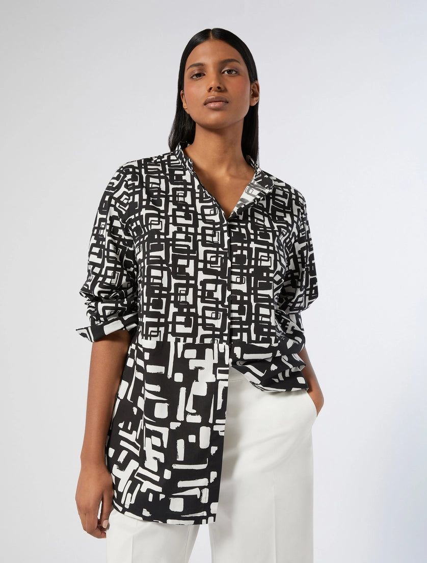 Cotton shirt with print