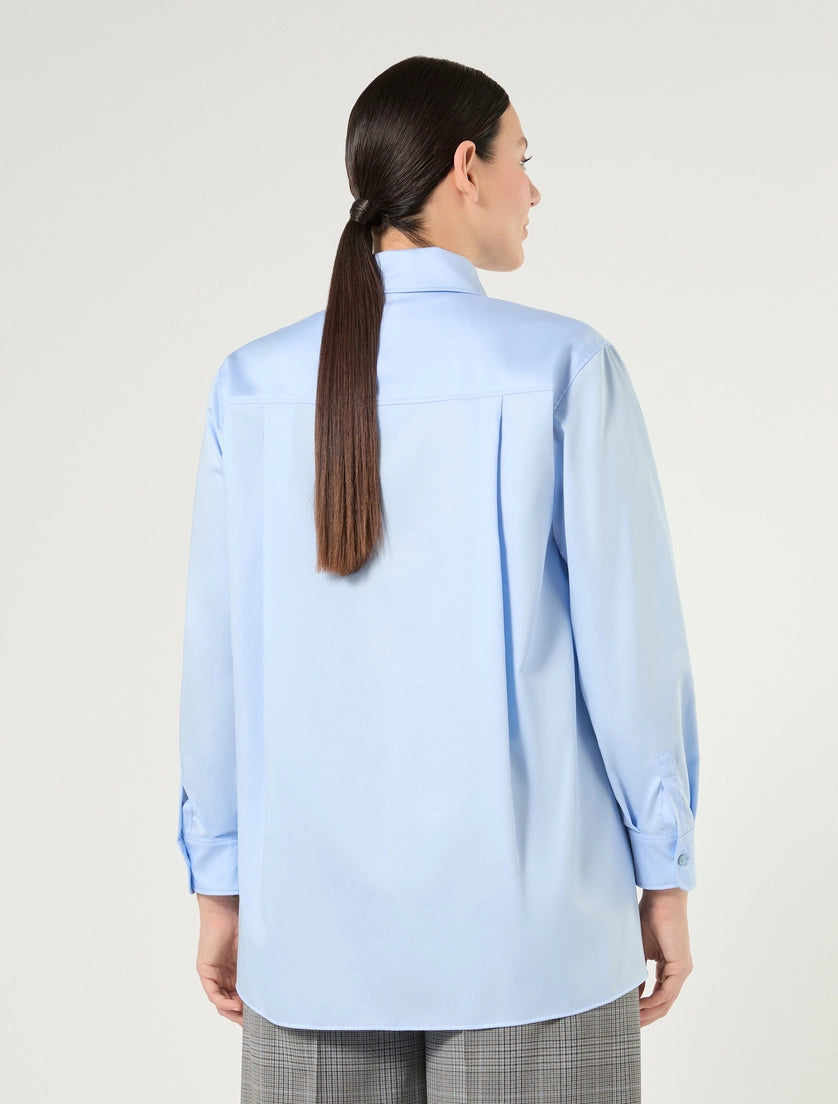 Cotton satin shirt