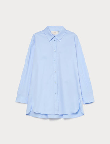 Cotton satin shirt