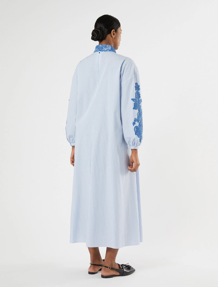 Cotton poplin shirt dress