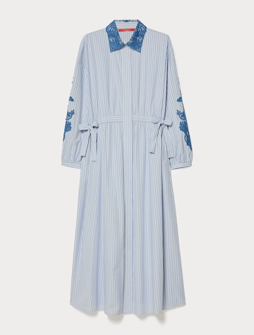 Cotton poplin shirt dress