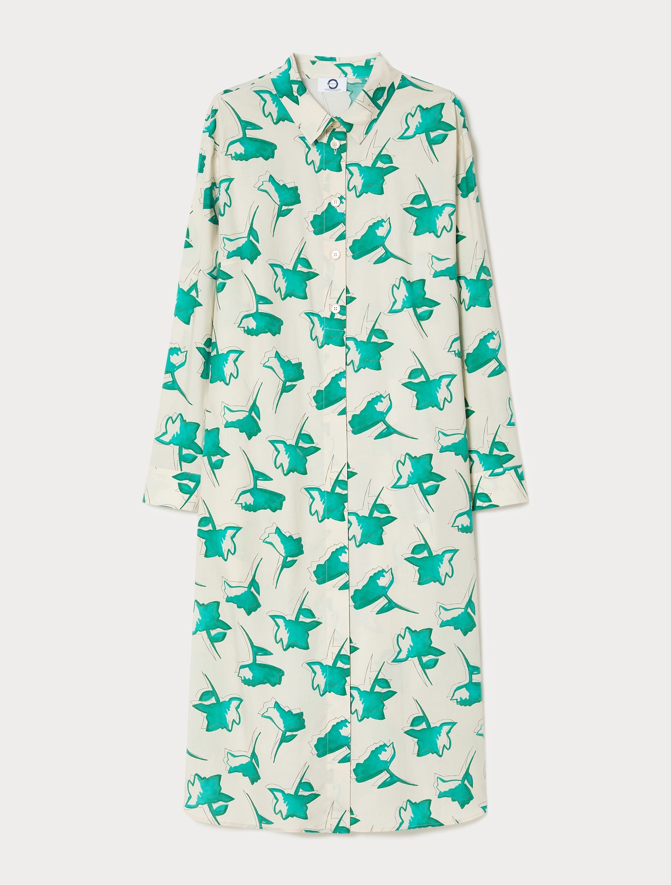 Cotton poplin shirt dress