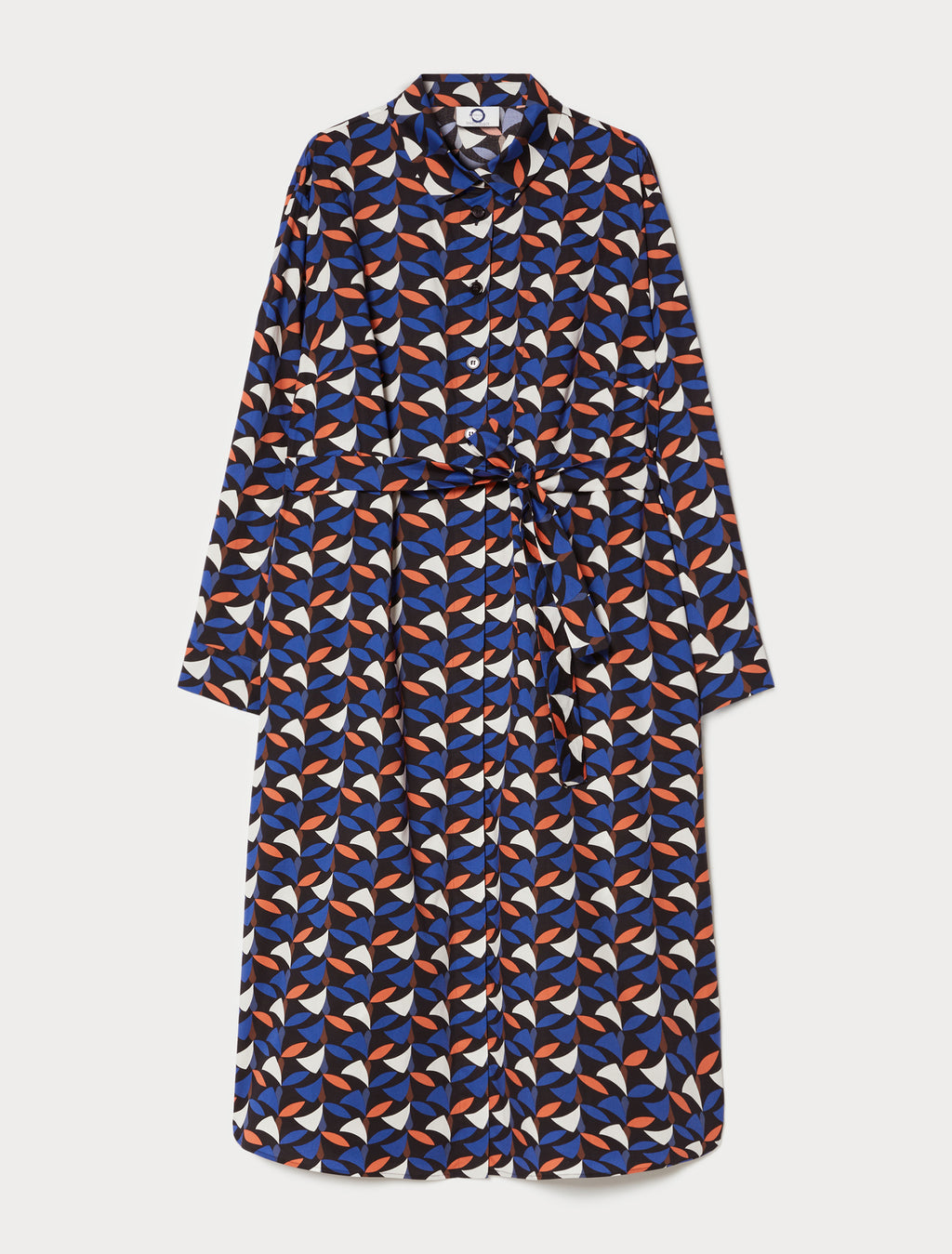 Cotton poplin shirt dress