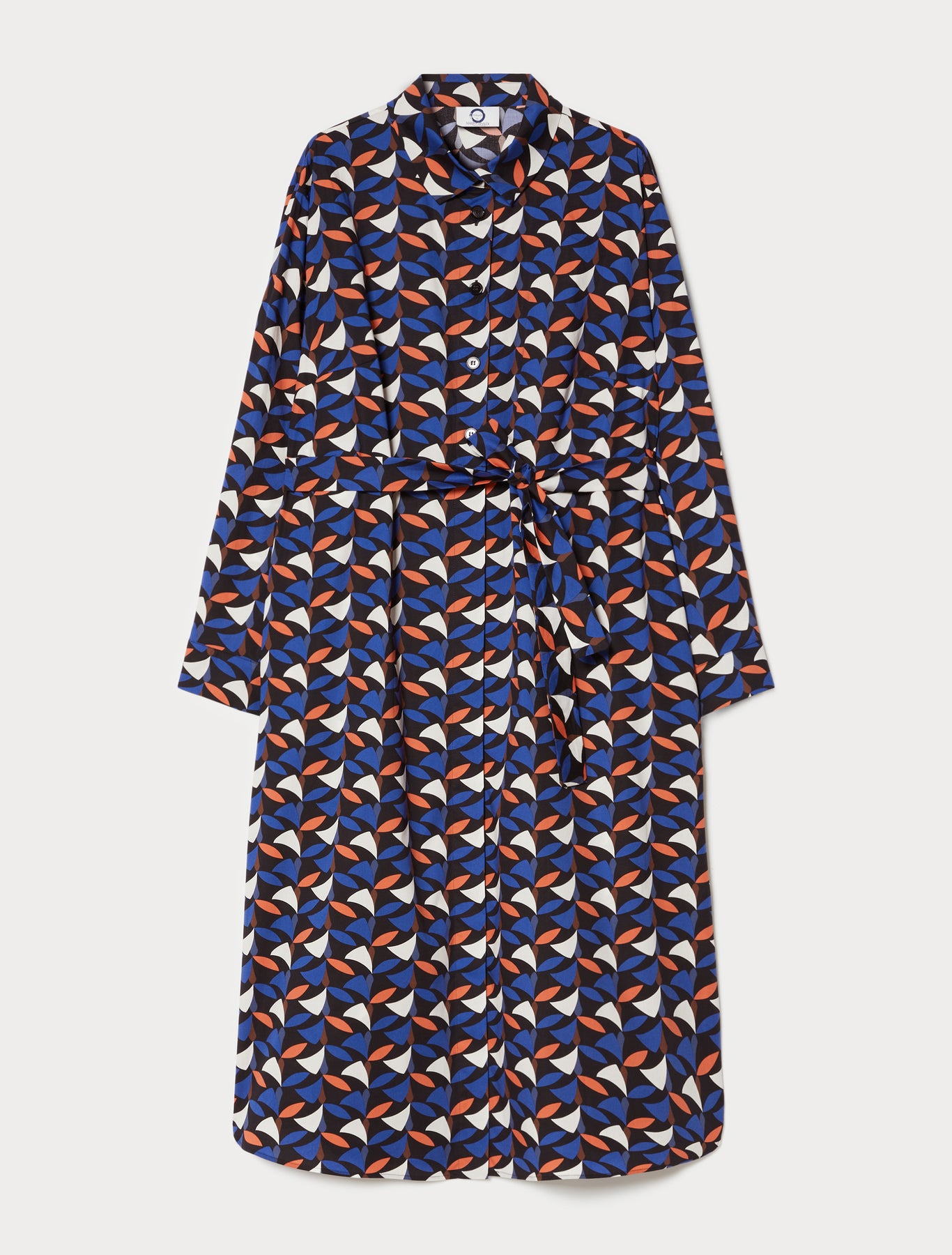 Cotton poplin shirt dress