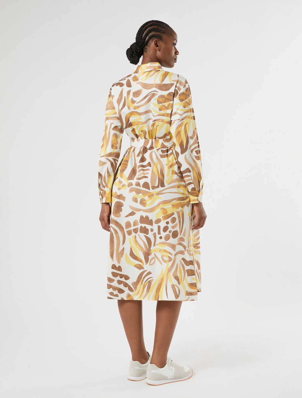 Cotton poplin shirt dress