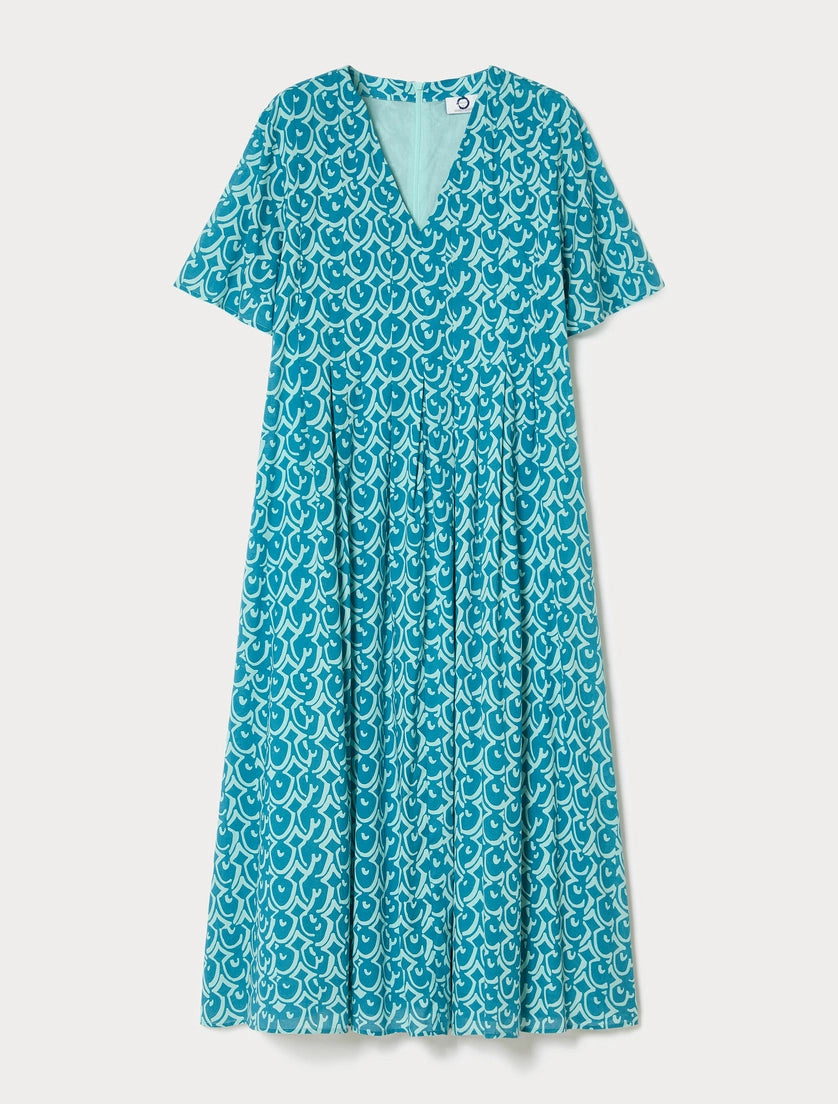 marina rinaldi long poplin dress for woman
