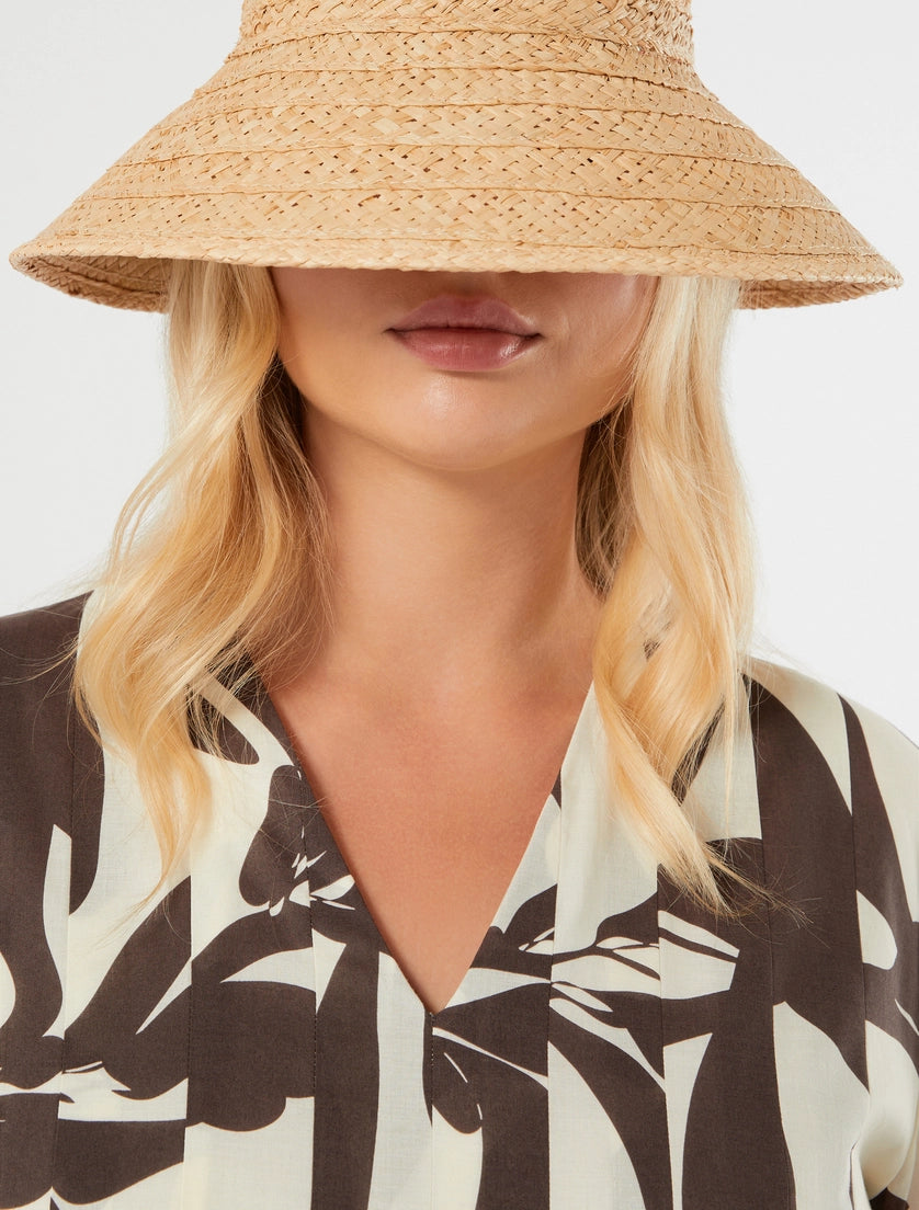 marina rinaldi long poplin dress for woman