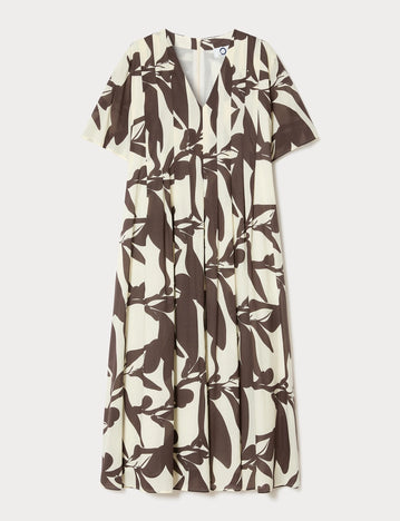 marina rinaldi long poplin dress for woman