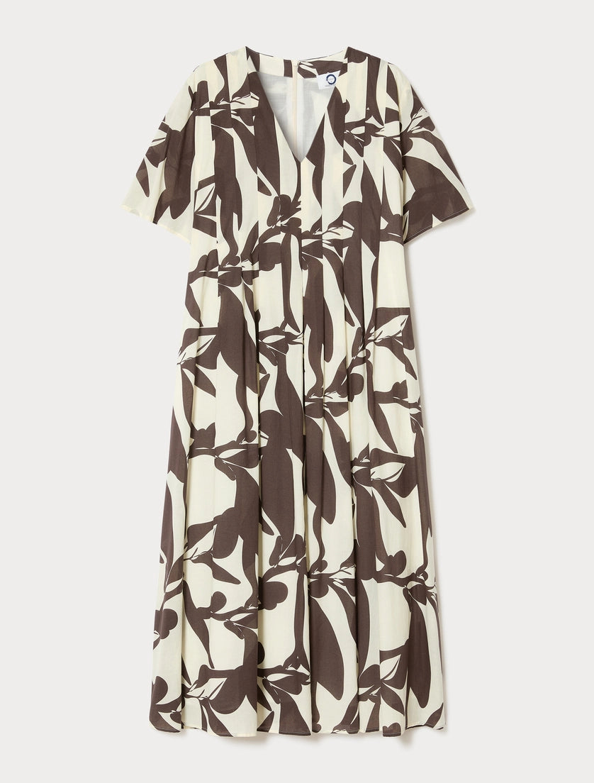 marina rinaldi long poplin dress for woman