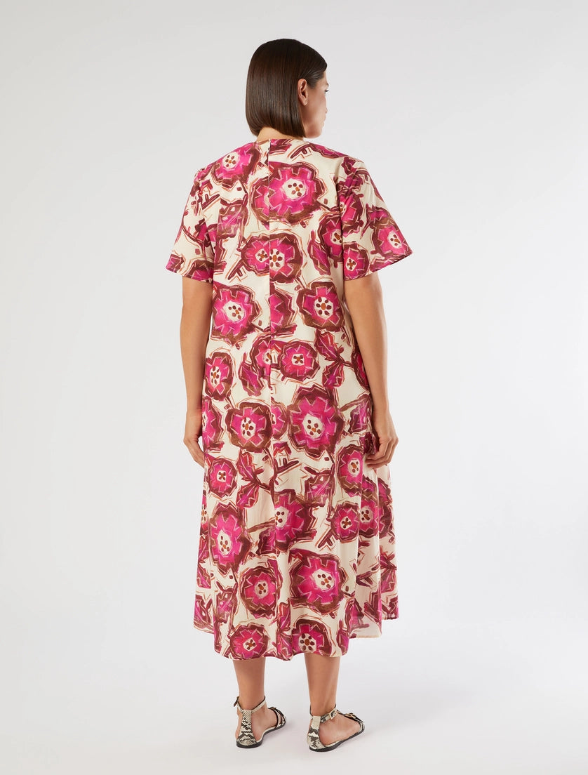 marina rinaldi long poplin dress for woman
