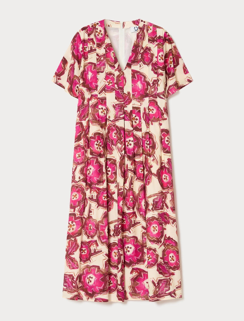 marina rinaldi long poplin dress for woman