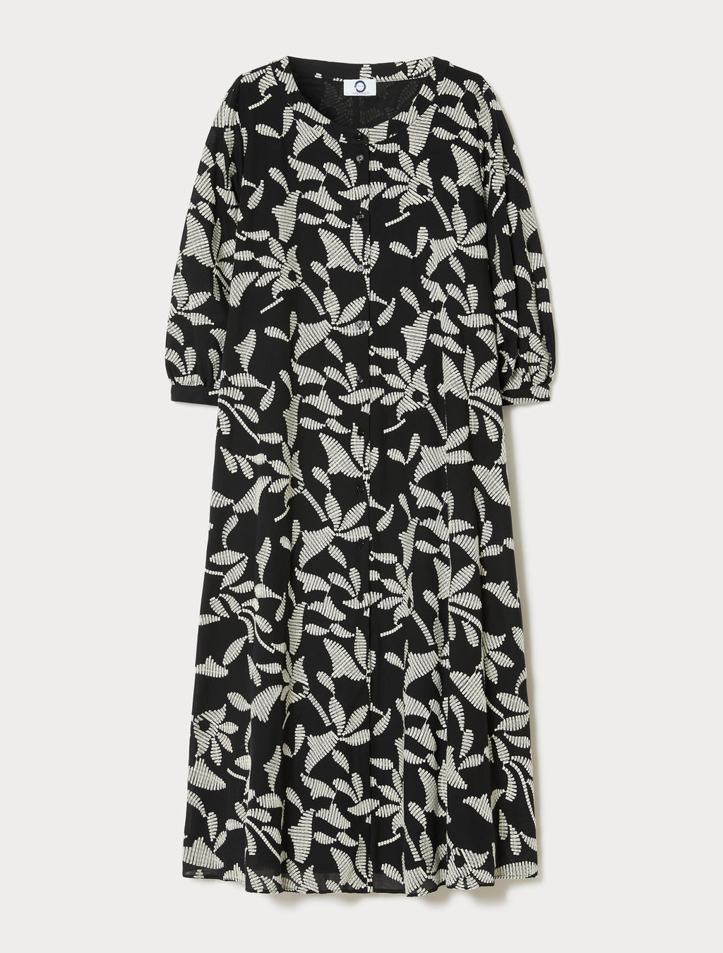 marina rinaldi embroidered muslin dress for woman