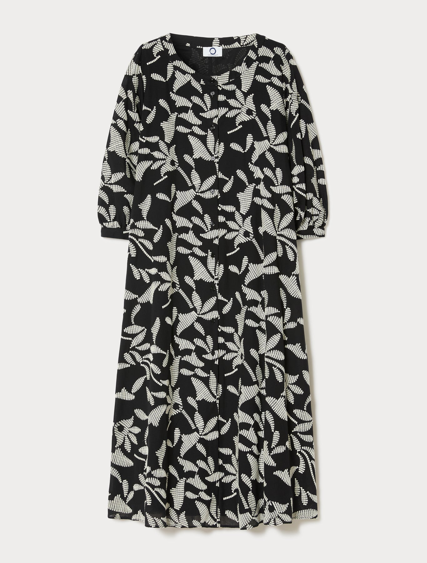 marina rinaldi embroidered muslin dress for woman