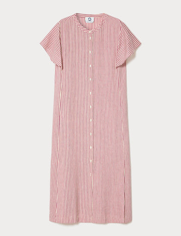 marina rinaldi long linen and silk canvas dress for woman