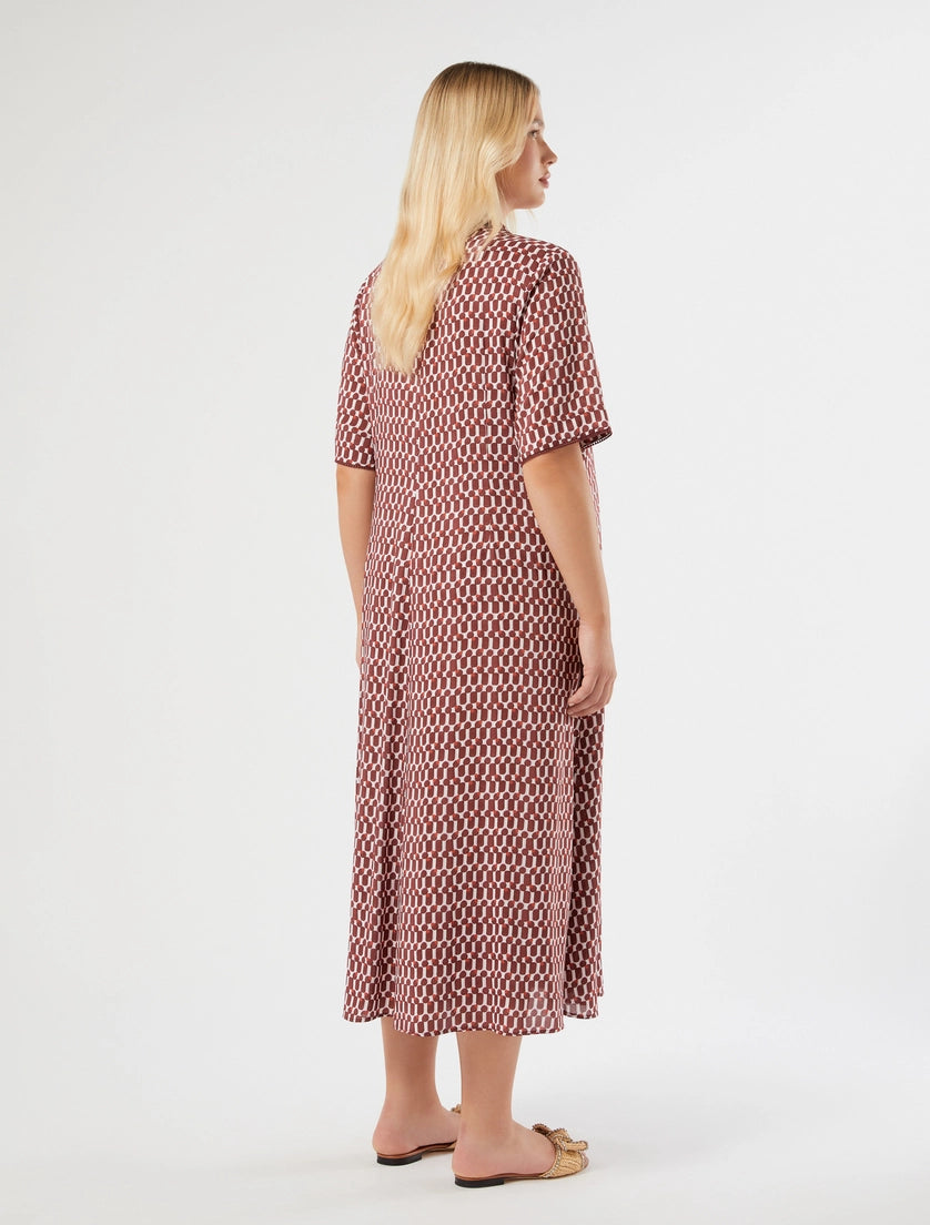 marina rinaldi viscose shirt dress for woman