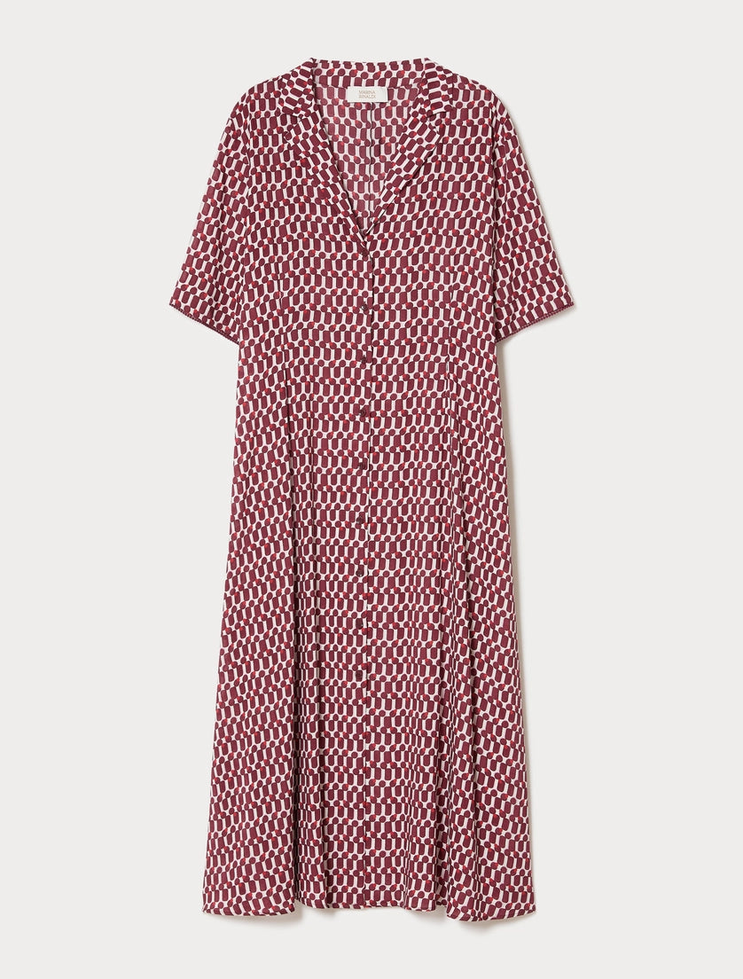 marina rinaldi viscose shirt dress for woman