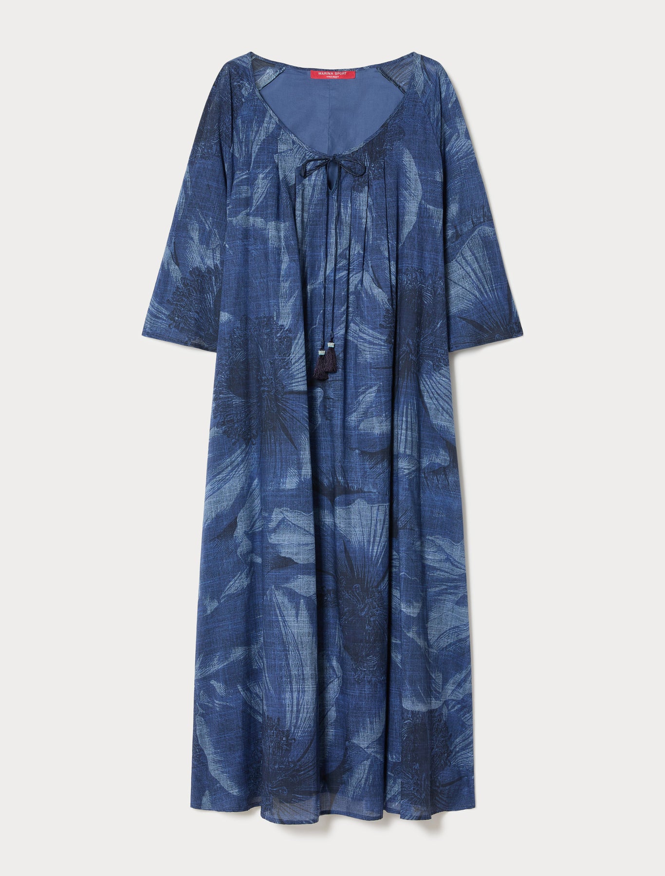 marina rinaldi cotton voile dress for woman