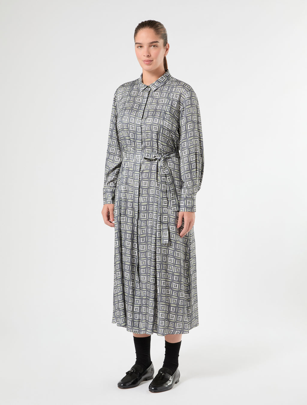 Marina Rinaldi twill shirt dress for woman