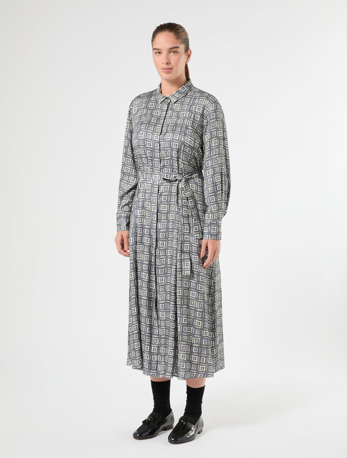 Marina Rinaldi twill shirt dress for woman