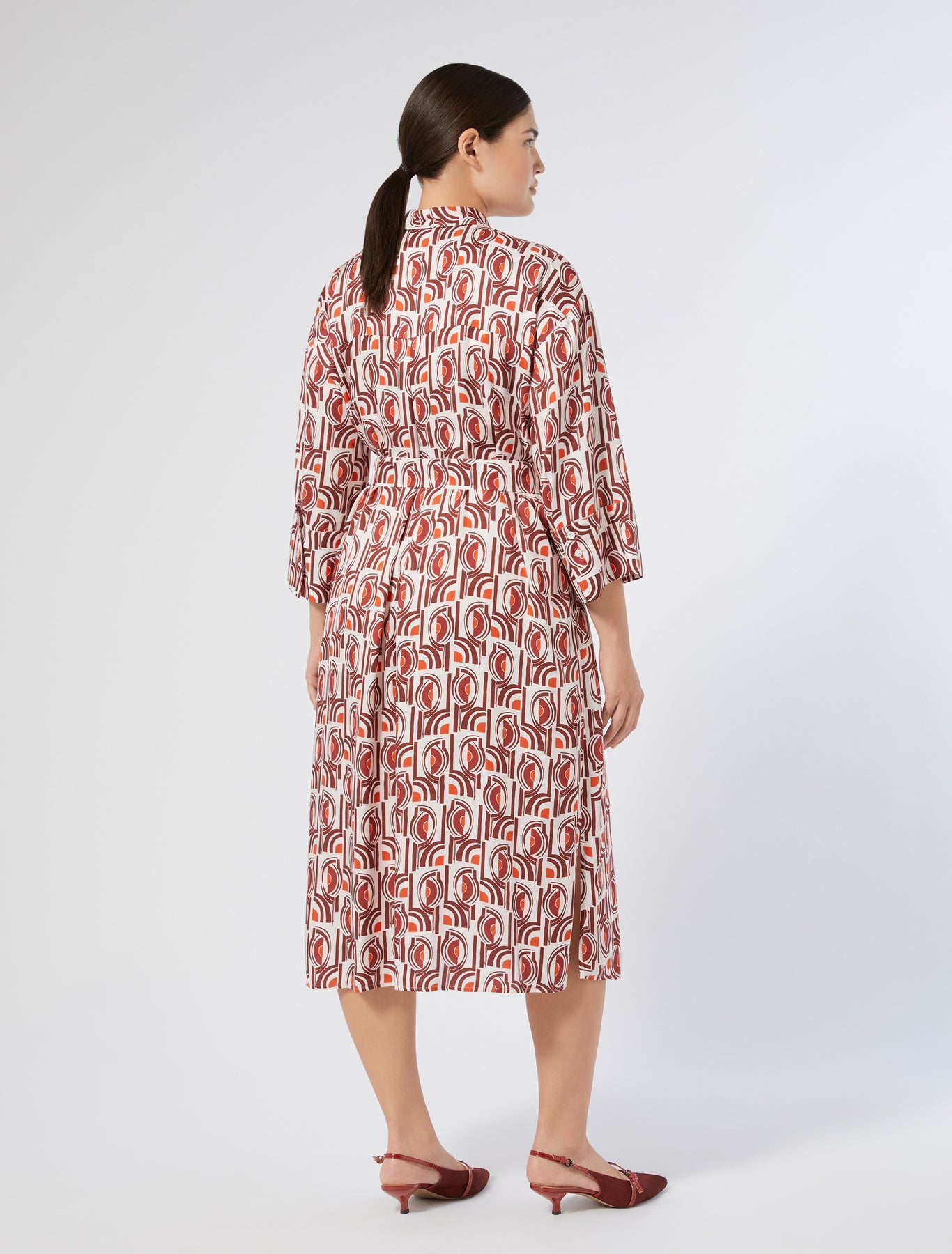 Twill shirt dress
