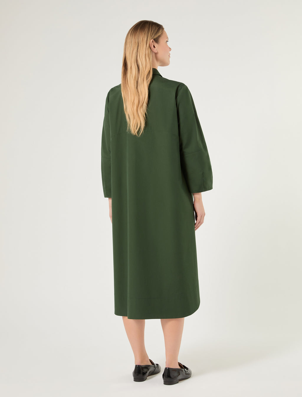 Marina Rinaldi cotton canvas shirt dress for woman