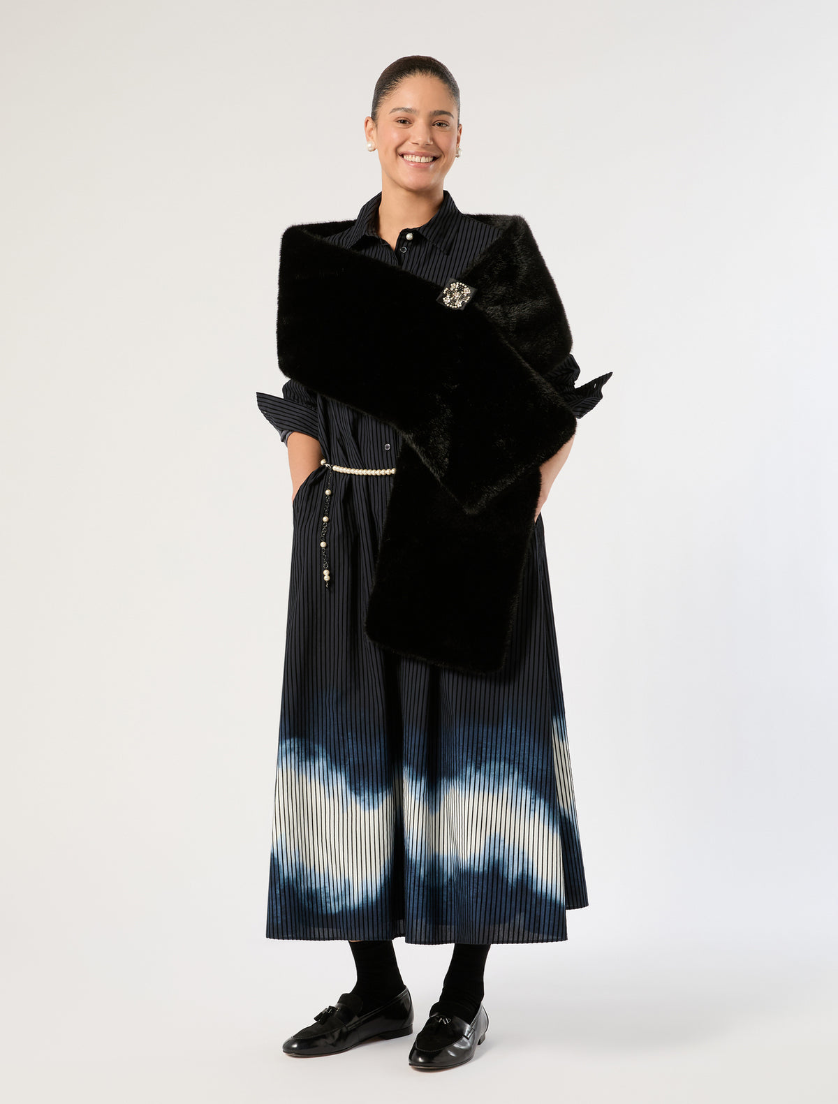 Marina Rinaldi cotton poplin dress for woman