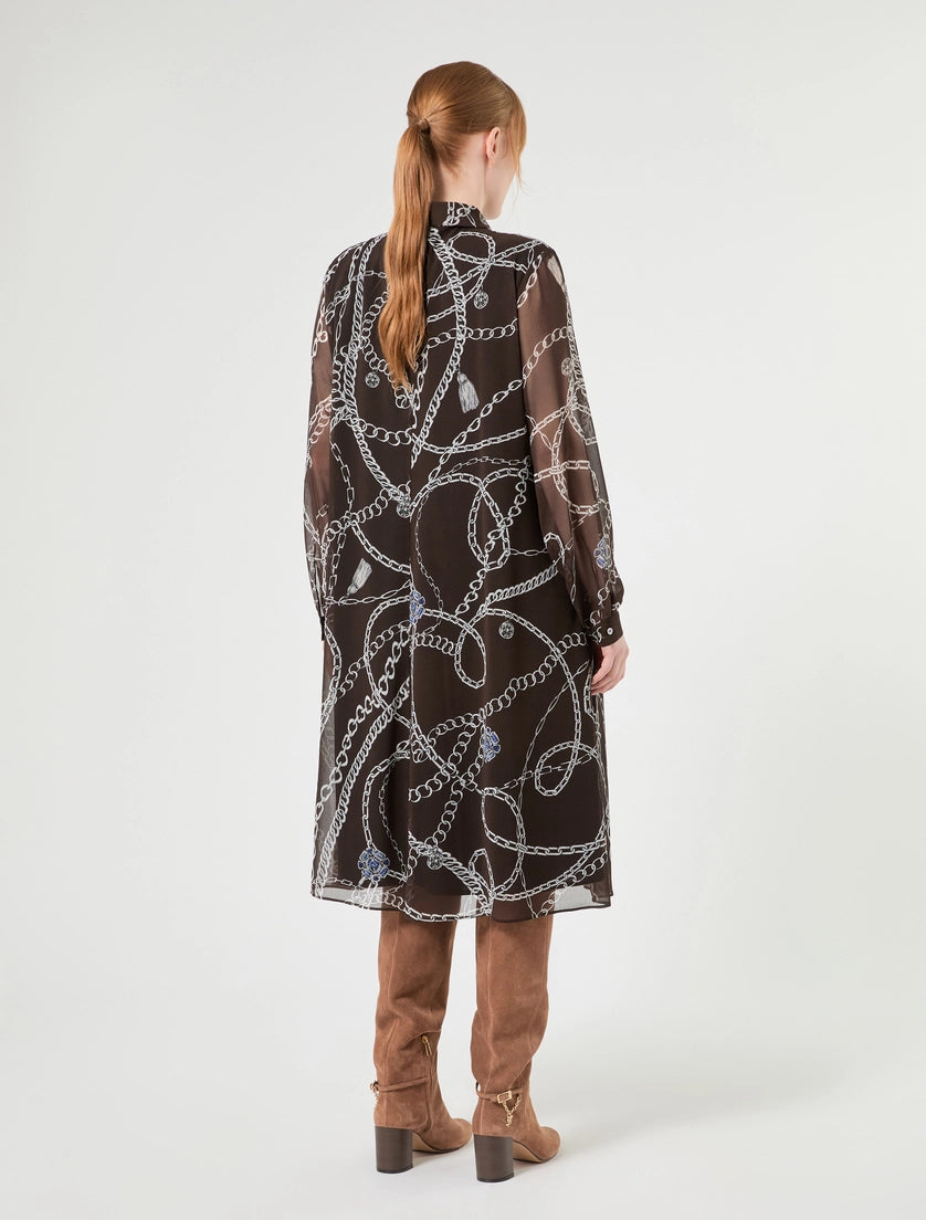 marina rinaldi Georgette print dress