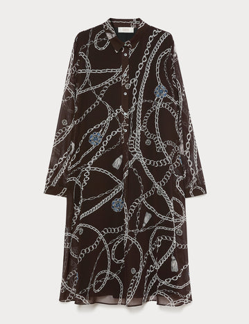 Marina Rinaldi georgette print dress for woman