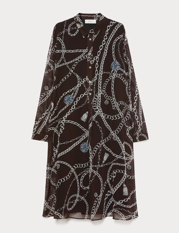 Georgette print dress