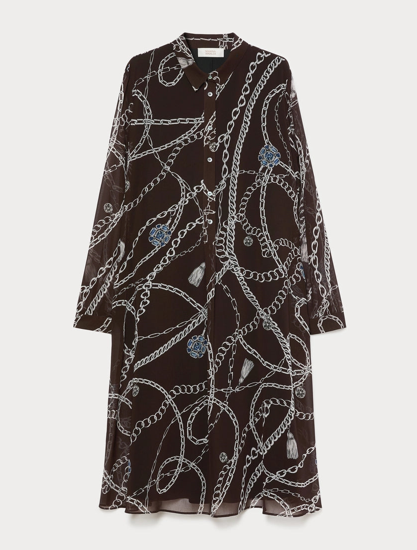 Georgette print dress