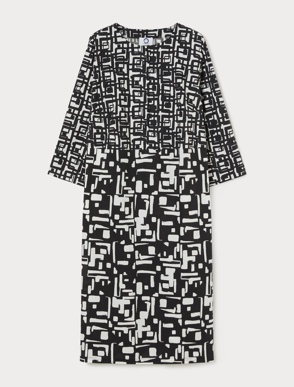 Dress in printed poplin